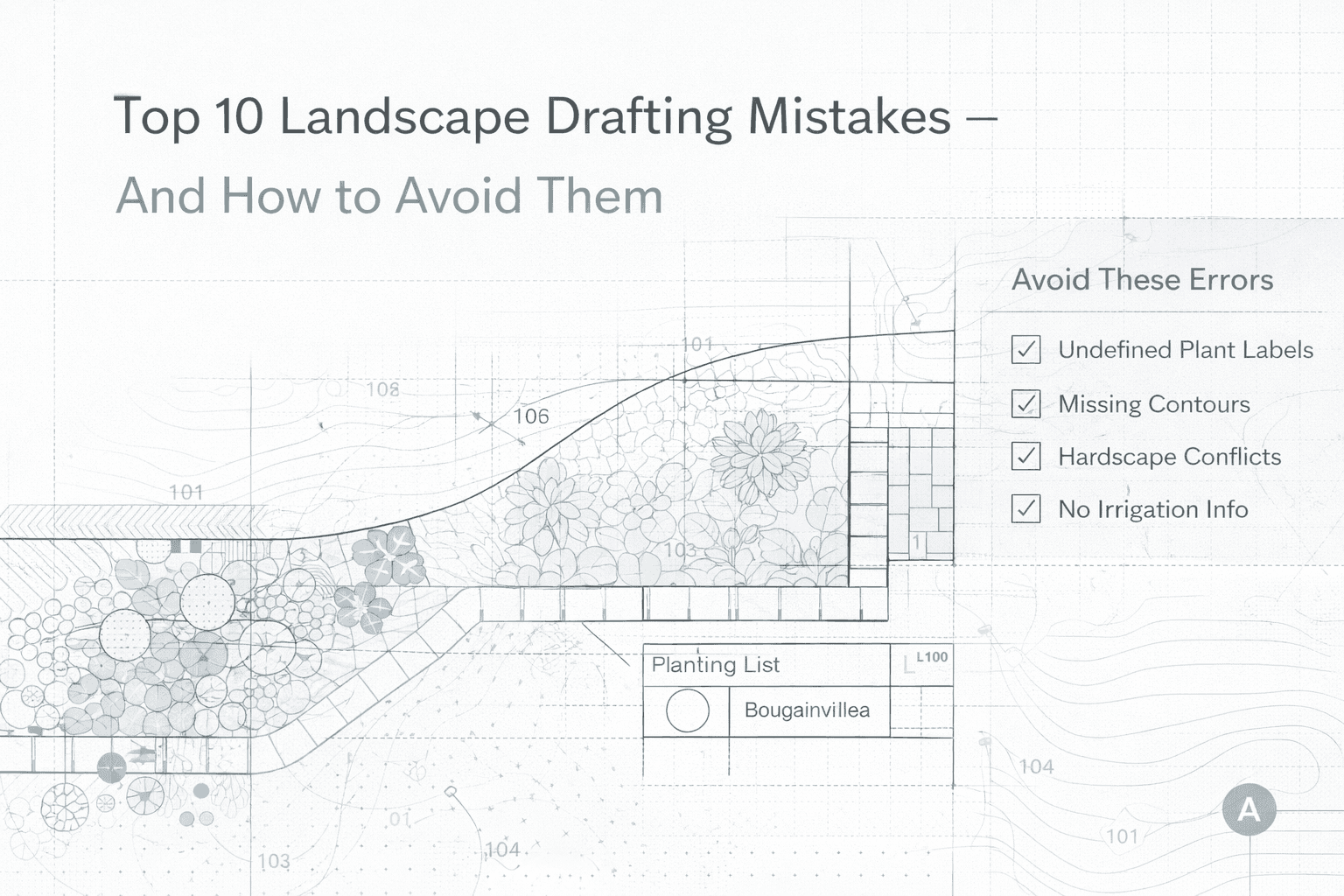 Top 10 Landscape Drafting Mistakes — And How to Avoid Them